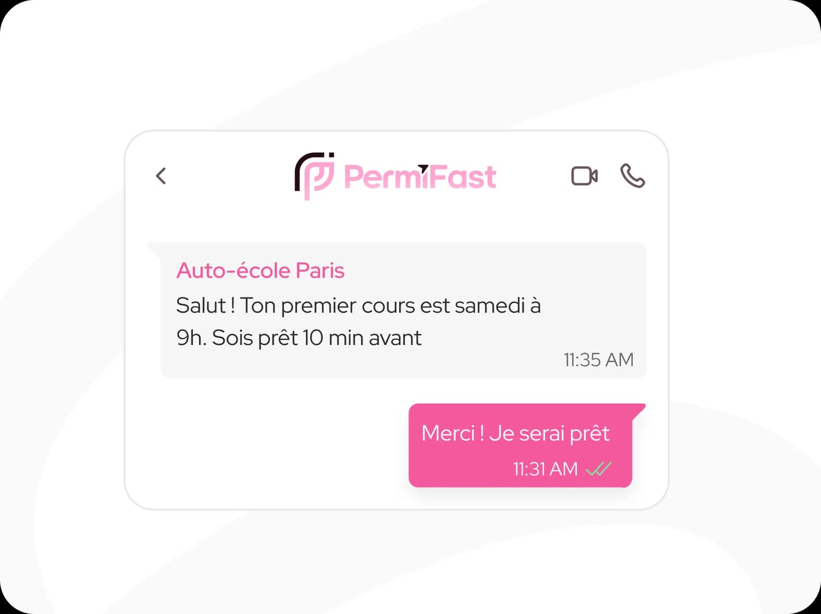 Illustration pour Une messagerie privée avec ton auto-école